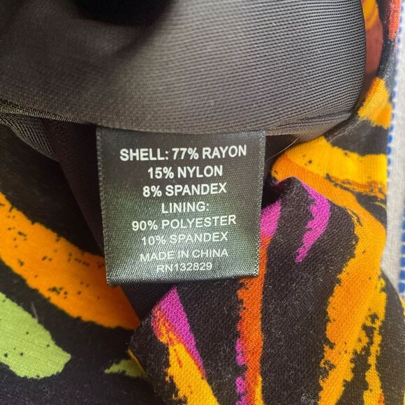 Dundas x Revolve Mini Dress Carmen Black Zebra Sz Small - Picture 13 of 14